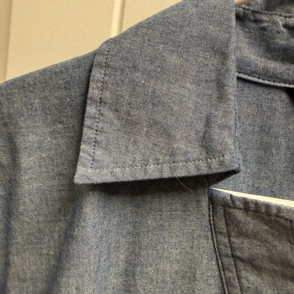 Banana Republic Chambray Above the Knee Denim Shirtdress, Size Small Like New - Picture 5 of 12